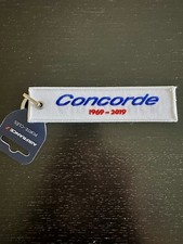 Air France Concorde Retro Logo Fabric Keyring Keychain Brand New 