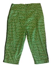 Bernie Dexter capri pants Mariposa Bumblebee or Green Busy Bee - X-Large XL