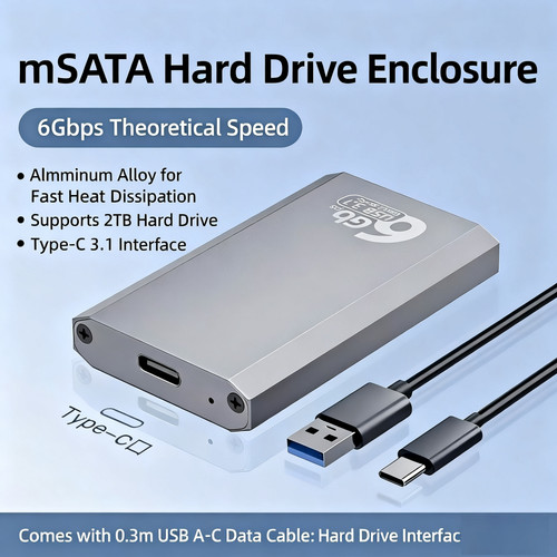 Msata ssd enclosure - enclosure, adapter