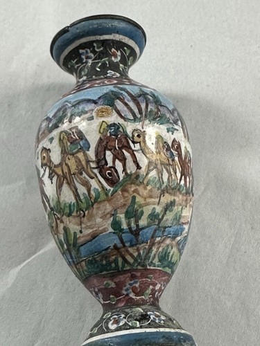 Antique enamel family - family, desert