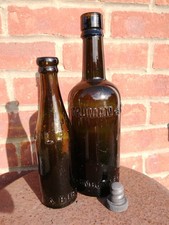 Truman's Beer Bottle & Stopper With Split Size Mixer C1915 Hand Finished.