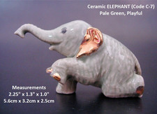 Ceramic ELEPHANT Pale Green