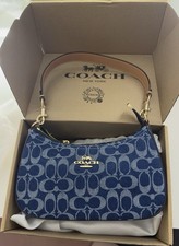 Coach CAF82 Denim/Natural Teri