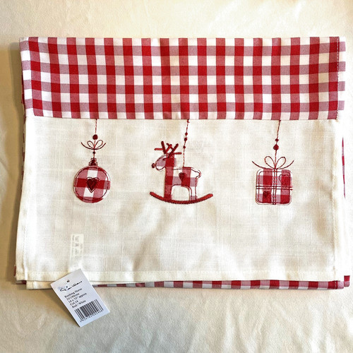 Red and white - red, fabric