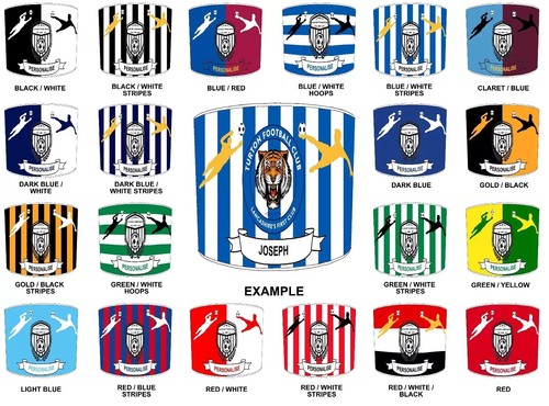 Football teams lamp shades - lamp,