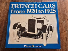 French Cars from 1920 to 1925