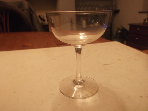 Antique crystal champagne - crystal,
