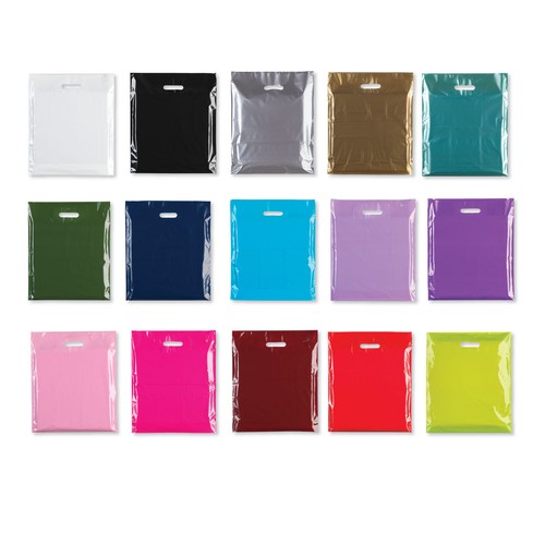 Plastic carrier bags coloured - plastic,
