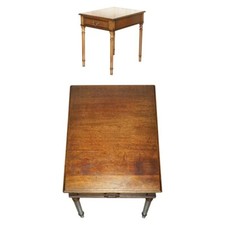 ENGLISH COUNTRY HOUSE OAK CIRCA 1940'S SINGLE DRAWER SIDE OR OCCASIONAL TABLE