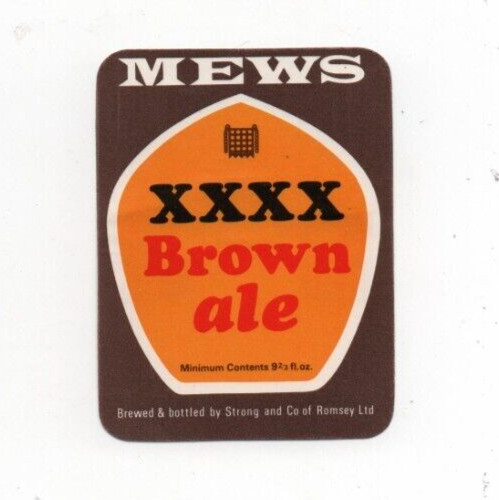 England vintage beer label - label,