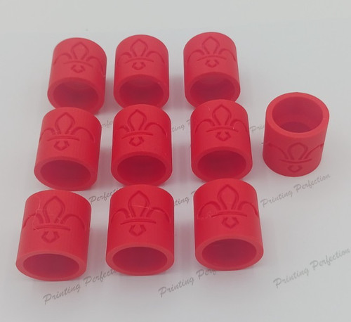 Red scout woggle plastic - red,