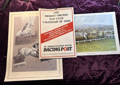 Vintage desert orchid horse - desert,