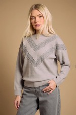Oasis Grey Marl Jumper Womens
