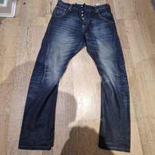 Genuine EVISU GENES Men's Jeans Faded Blue Denim Size W34 L32 Made In Japan