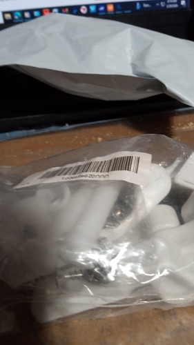 White plastic toilet seat - plastic,