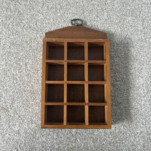 Vintage wooden thimble display - wooden,