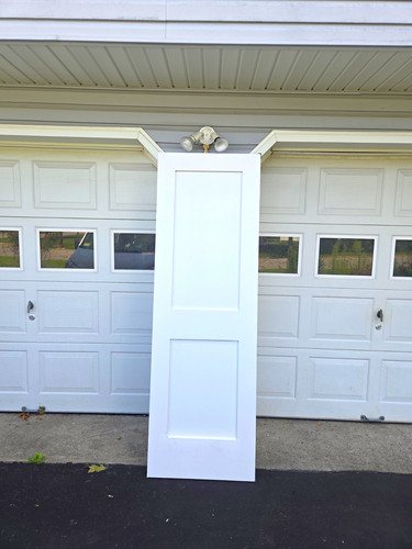 White panel solid core wood - 2-panel,