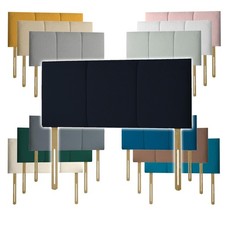 Headboard Plush Fabric Padded Lined Divan Bed Bedroom Furniture 20" Height