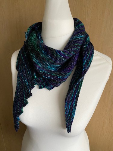 Hand knitted hitchhiker - hand, scarf