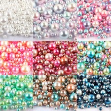 3-10mm Round Fake Pearl Beads