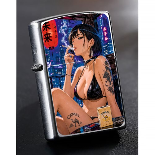 Zippo camel cyber japan anime - zippo,