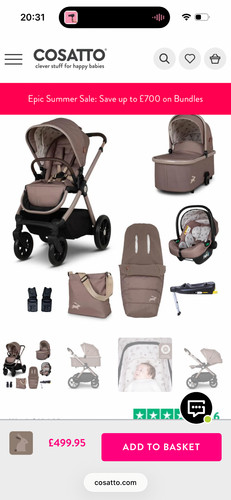 Cosatto giggle travel system - cosatto, 4