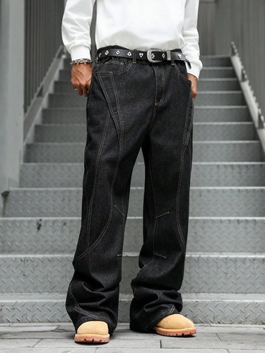 Men baggy flared - baggy, jeans