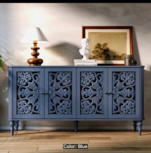 Blue rectangular freestanding - blue,