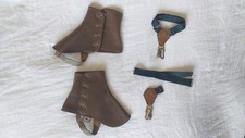 Vintage Brown Wool Spats and