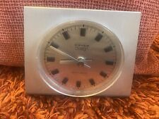 Kienzle Clock Chronoquarz Mid Century Brushed Steel.