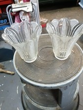 Vintage Clear  Glass  Tulip