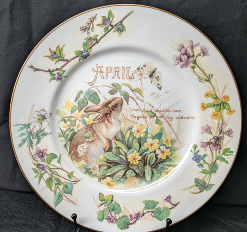 Caverswall april plate the - caverswall,