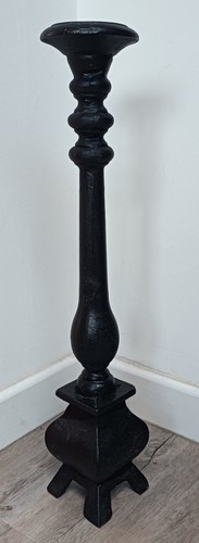 Vintage cast iron candlestick - vintage,