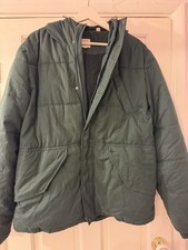 Jack Wills Mens Green Puffer Jacket Size L large 