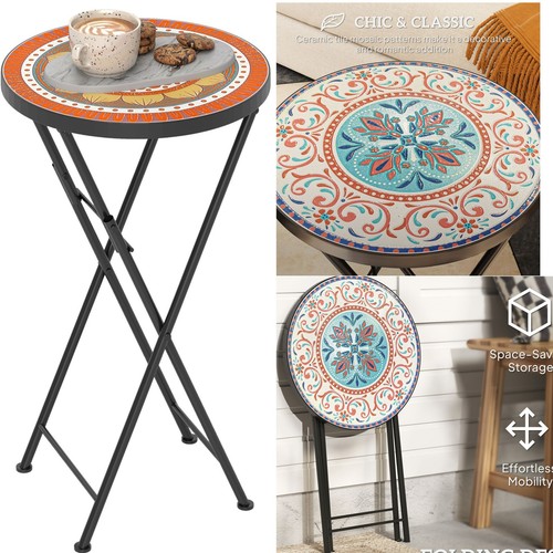 Outsunny mosaic garden table - outsunny,