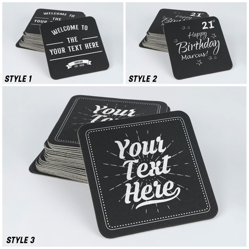 Personalised beer mats custom - personalised,