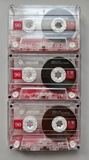 3 x Maxell UR 90 Type I Normal Audio Cassette Tapes Blank Used 