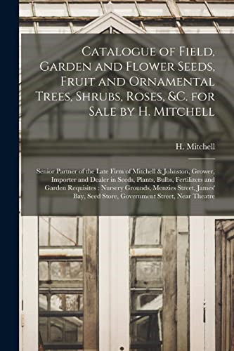 Catalogue field garden and - of,