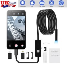 7.9mm USB Endoscope Borescope Inspection Tube HD1080P Camera For Android Phone