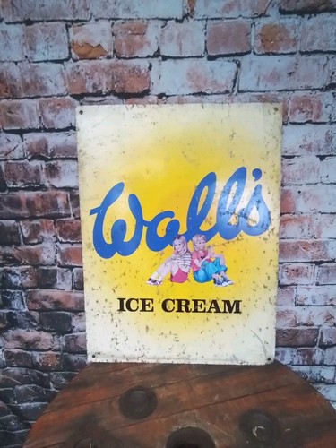 Vintage walls ice cream - , sign