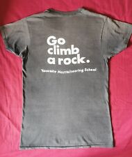 1970s Vintage Yosemite Mountaineering School Go Climb A Rock Tshirt Mens Meduim 