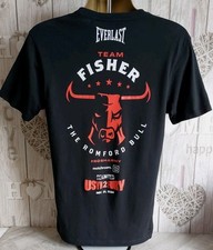 Team Fisher The Romford Bull Usyk v Fury 2 Men's M Boxing Promo Anthem T-Shirt