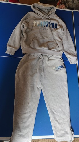 Trapstar grey tracksuit set - tracksuit,