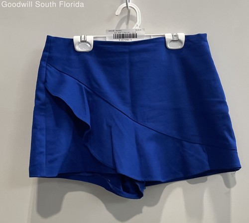 Zara womens blue ruffle - zara,