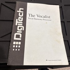 DIGITECH The Vocalist Owner's Manual Vocal Harmony Processor Vtg Original