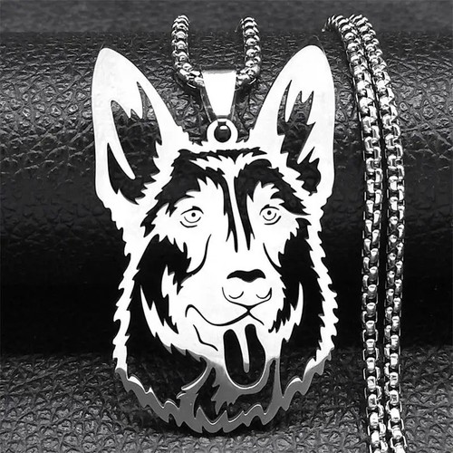 Silver german shepherd dog - silver,