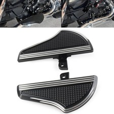 Rear Floorboards Footpeg For Harley Dyna Softail Electra Glide V-Rod Black White