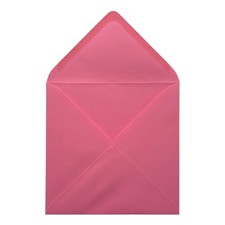 Bubblegum Pink 130mm x 130mm Gummed 100gsm Small Square Coloured Envelopes