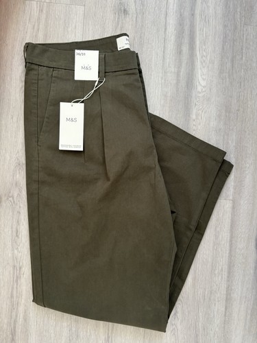 Mens khaki green - m&s,