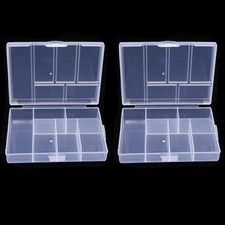 2PCS Compartment Plastic Box